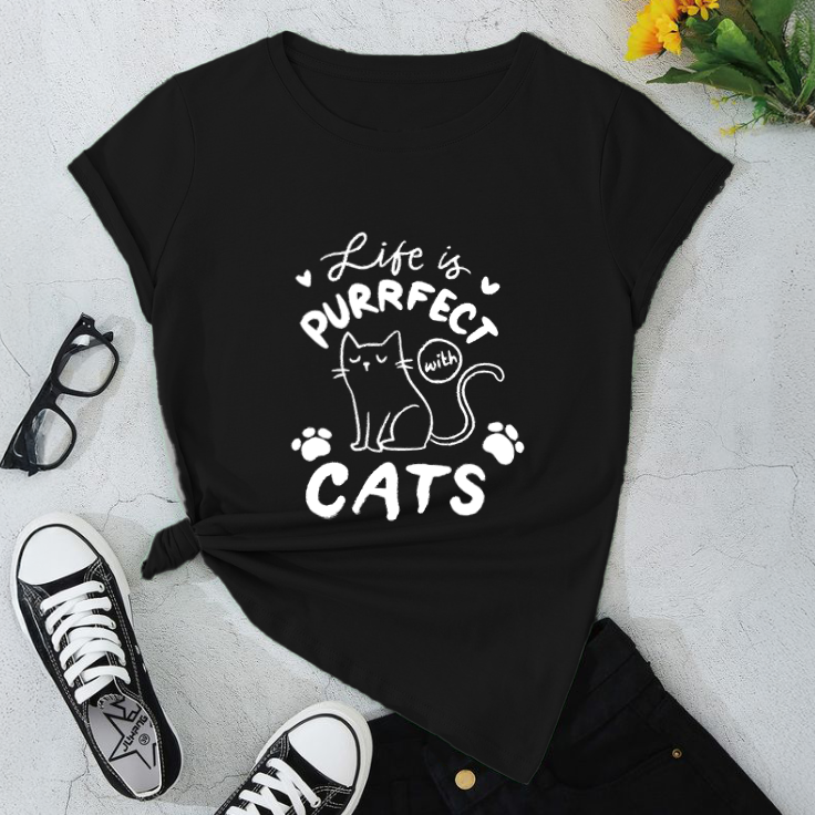 Purrfect Cat Lover T-Shirt | Softstyle Tee Mavolino
