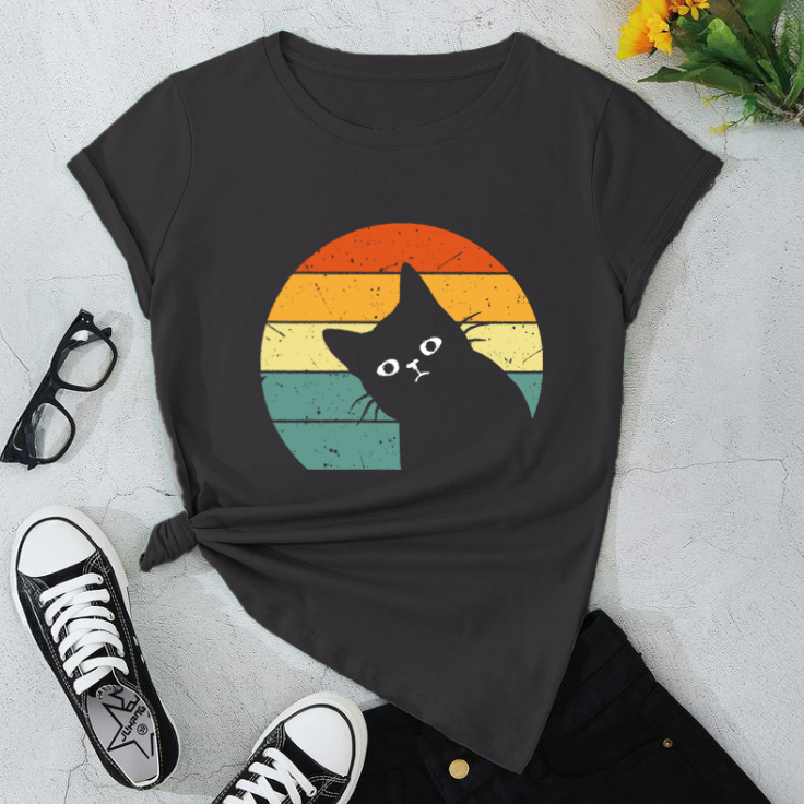 Retro Cat Unisex Softstyle T-Shirt