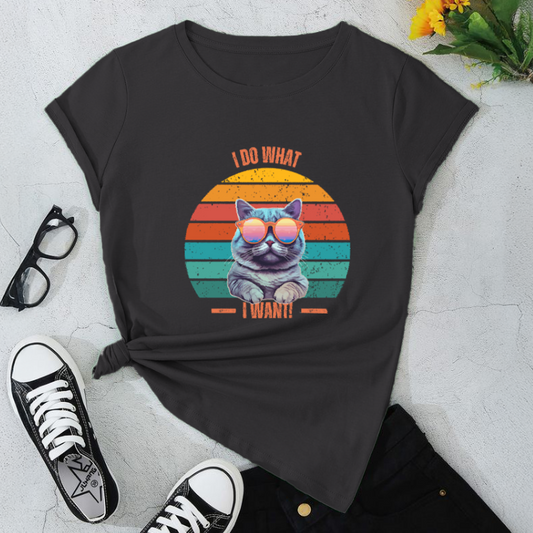 I Do What I Want Cat T-Shirt