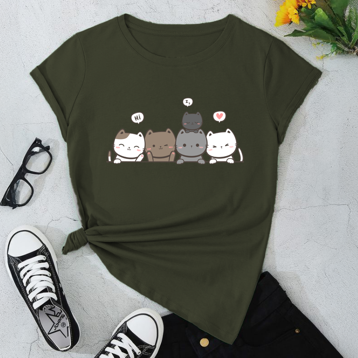 Cute Animal Friends T-Shirt | Unisex Softstyle Tee for Pet Lovers