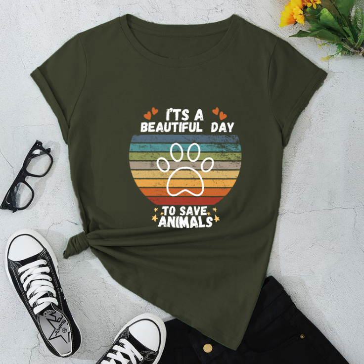 Rainbow Paw Print Unisex Softstyle T-Shirt