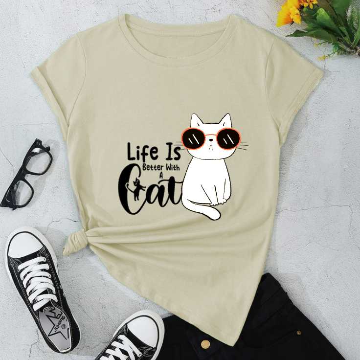 Cool Cat Unisex Softstyle T-Shirt - Casual Tees for Cat Lovers