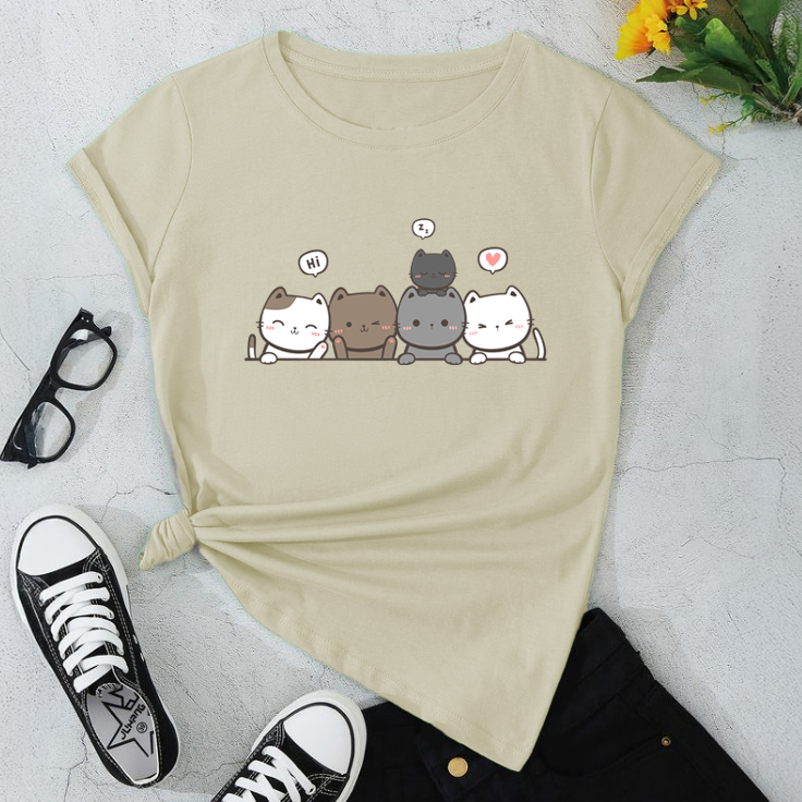 Cute Animal Friends T-Shirt | Unisex Softstyle Tee for Pet Lovers