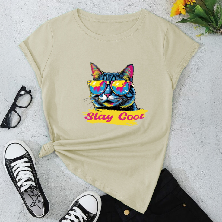 Cool Cat Graphic T-Shirt