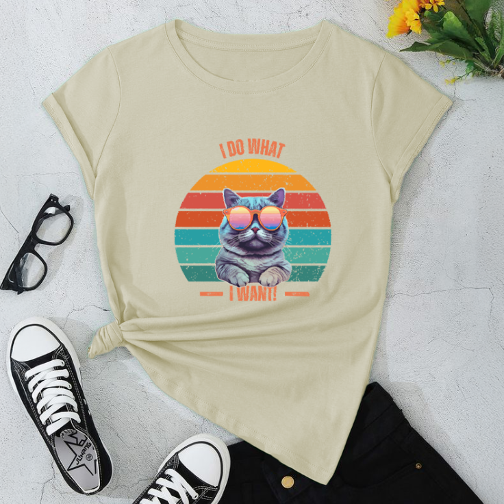 I Do What I Want Cat T-Shirt