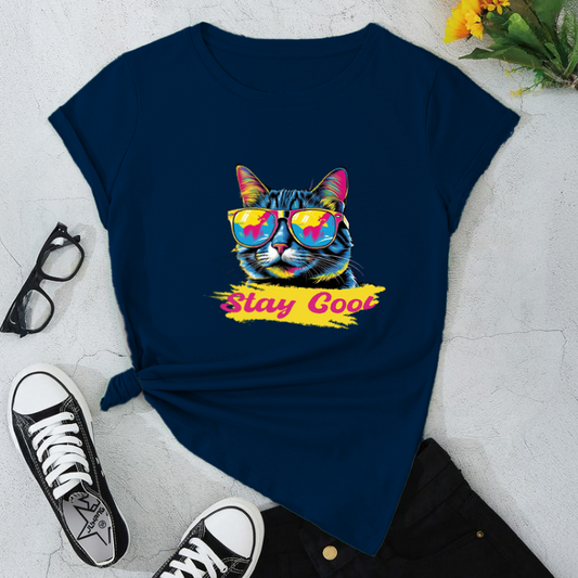 Cool Cat Graphic T-Shirt