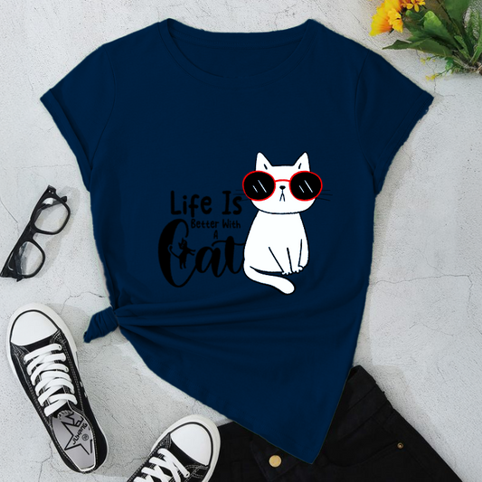 Cool Cat Unisex Softstyle T-Shirt - Casual Tees for Cat Lovers