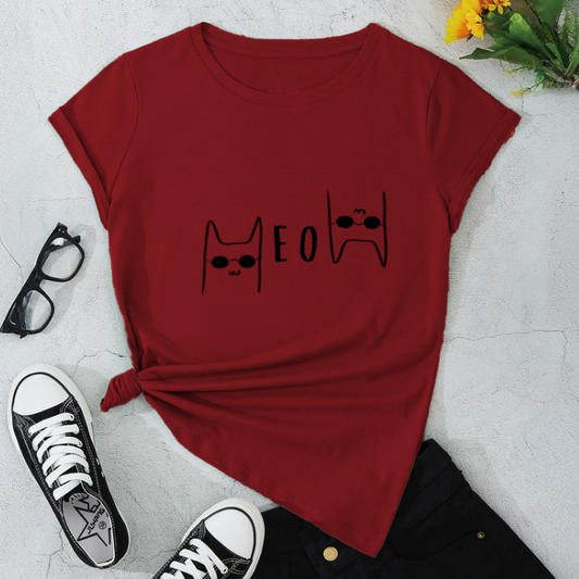 Meow Graphic Unisex T-Shirt / Casual Wear