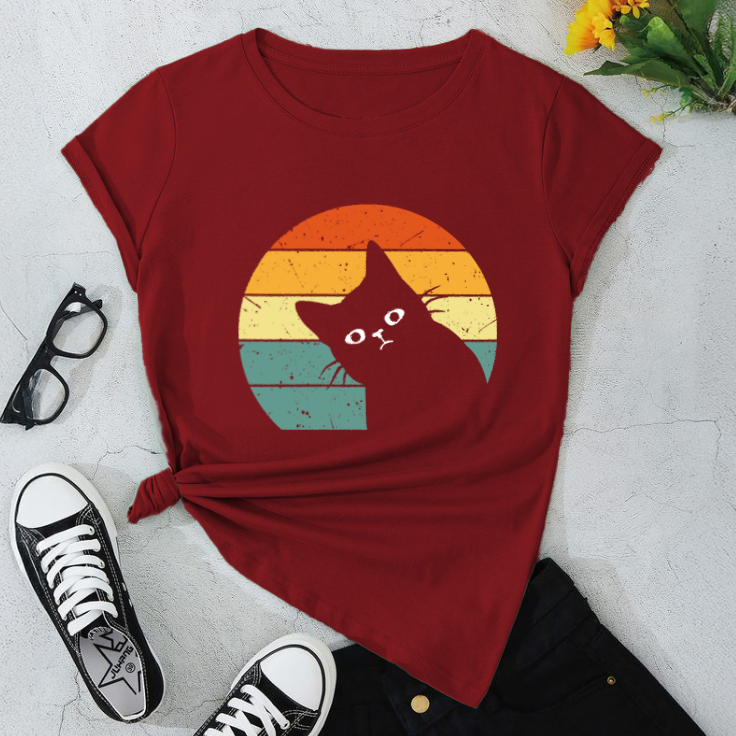 Retro Cat Unisex Softstyle T-Shirt