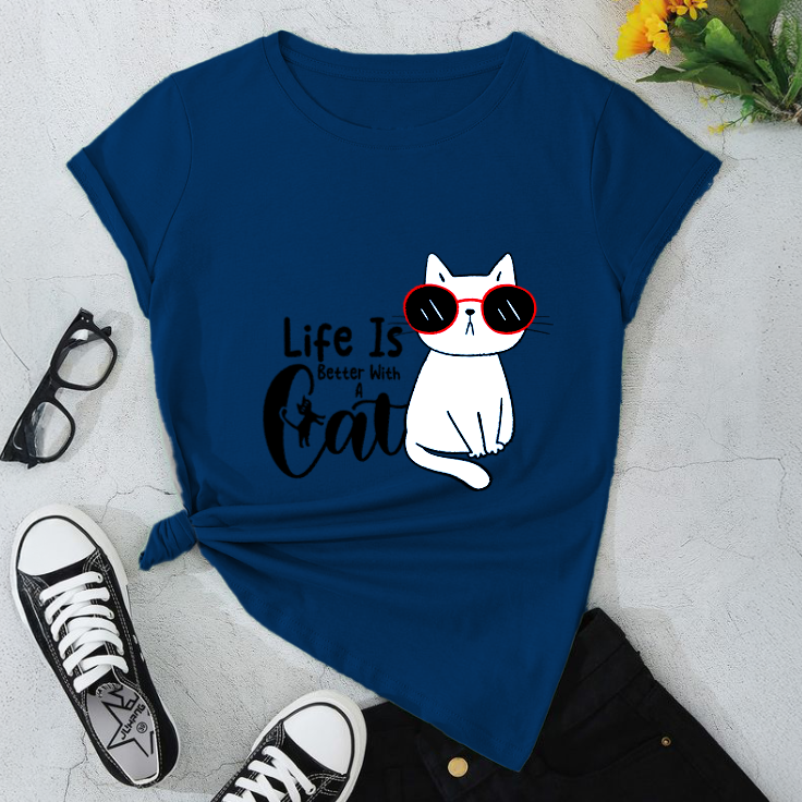 Cool Cat Unisex Softstyle T-Shirt - Casual Tees for Cat Lovers