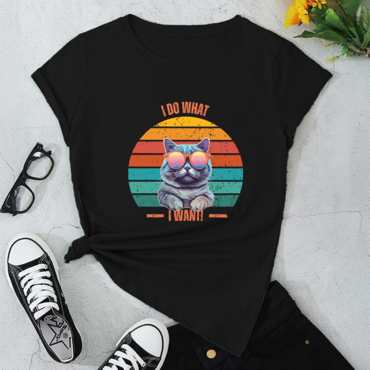 I Do What I Want Cat T-Shirt