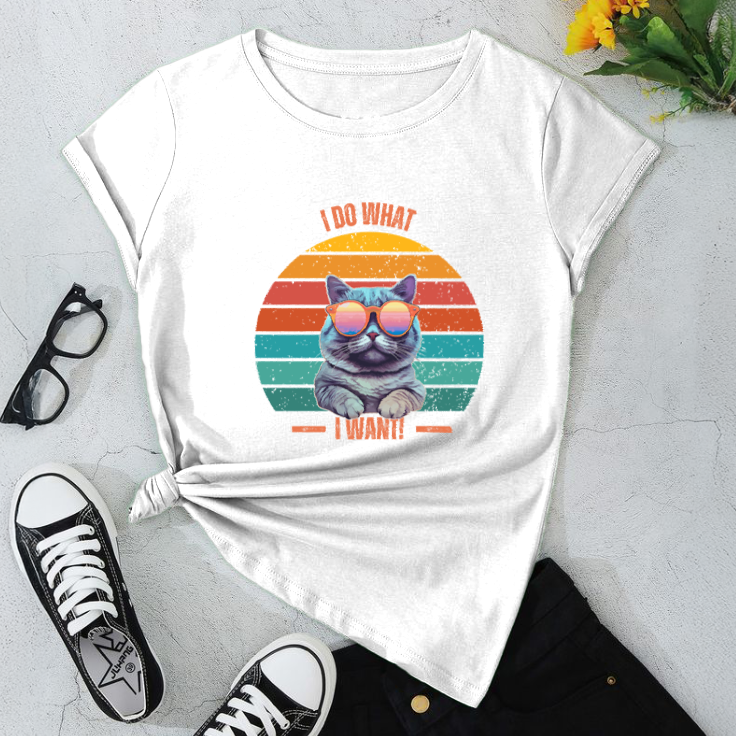 I Do What I Want Cat T-Shirt