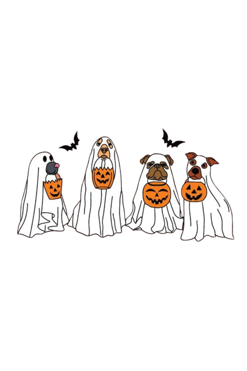 Adorable Animal Graphic Tee - Perfect for Dog Lovers / Halloween