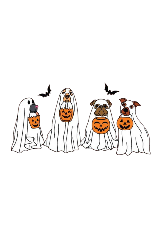 Adorable Animal Graphic Tee - Perfect for Dog Lovers / Halloween
