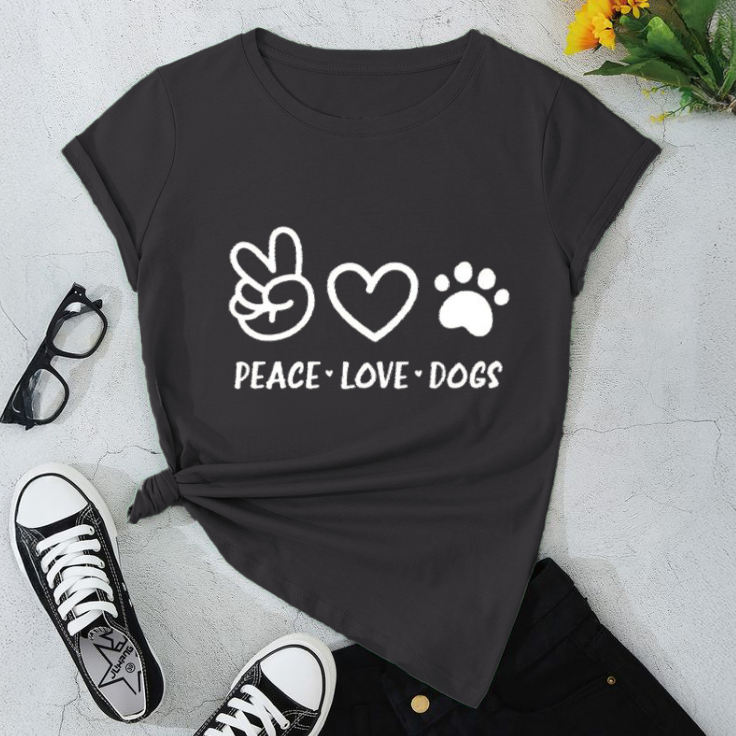 Peace, Love & Dogs T-Shirt