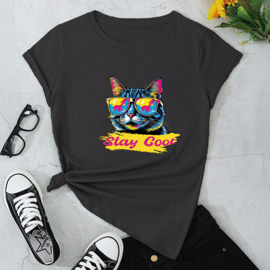 Cool Cat Graphic T-Shirt