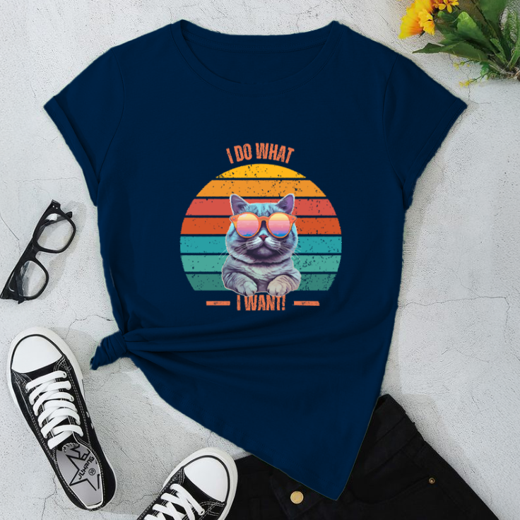 I Do What I Want Cat T-Shirt