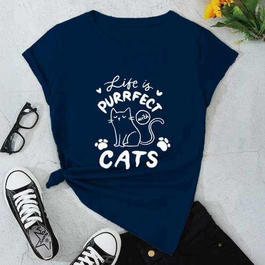 Purrfect Cat Lover T-Shirt | Softstyle Tee Mavolino