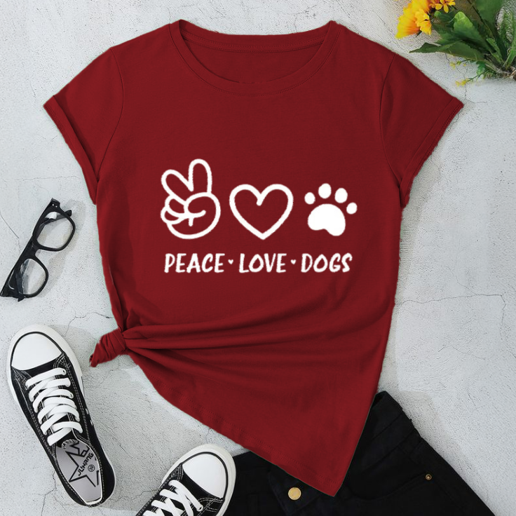 Peace, Love & Dogs T-Shirt