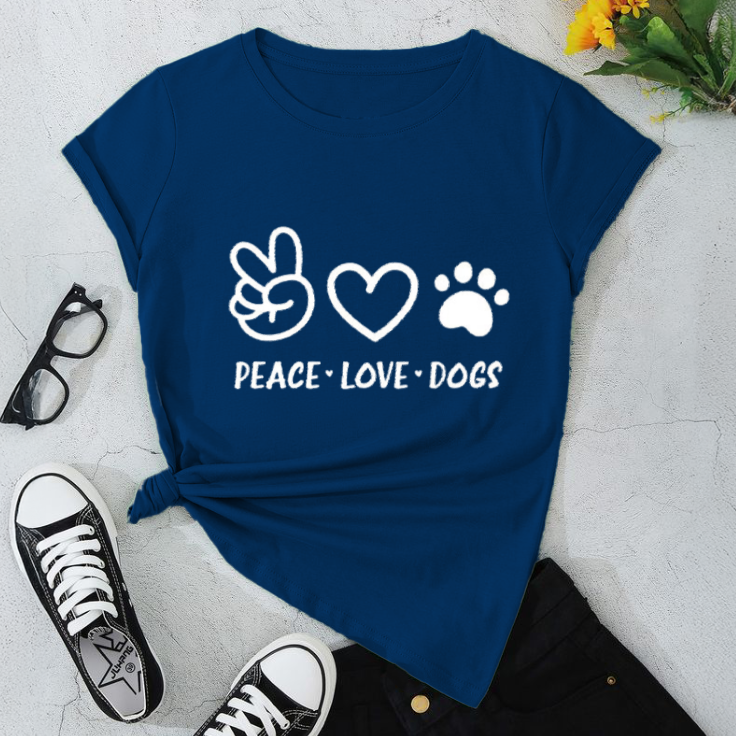 Peace, Love & Dogs T-Shirt