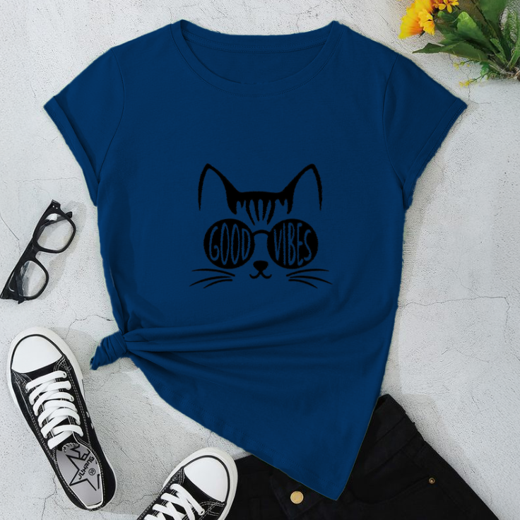 Good Vibes Cat Unisex T-Shirt