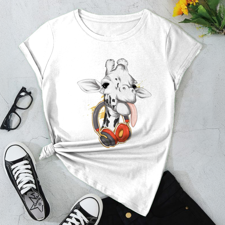 Cool Giraffe Graphic Tee