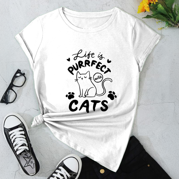 Purrfect Cat Lover T-Shirt | Softstyle Tee Mavolino